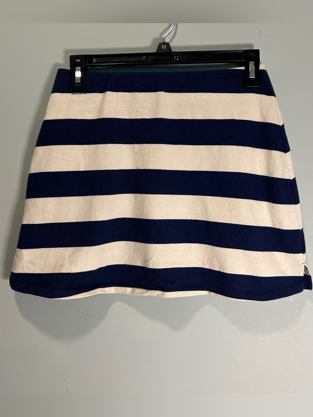 Victoria’s Secret PINK Navy Blue & Cream Striped Rugby Mini Skirt Medium